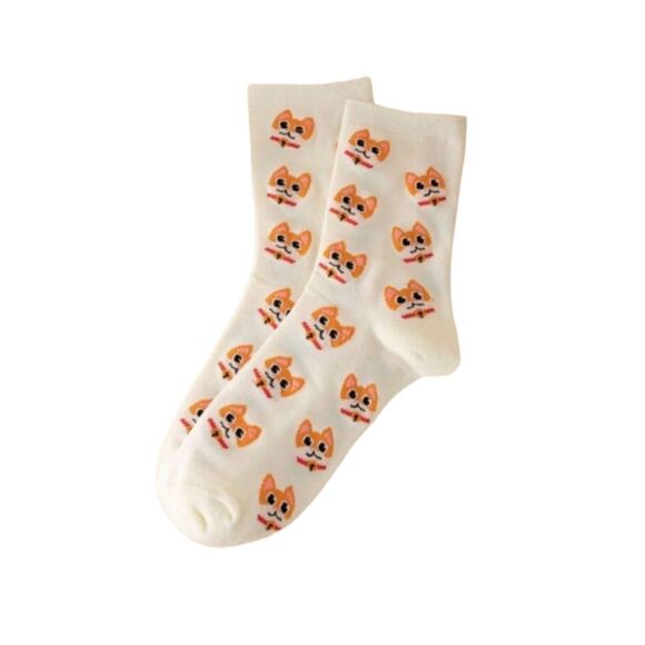 Cartoon Corgi Dog Socks - Picture 1 of 4
